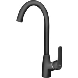 Bateria zlewozmywakowa Corso z wylewką L czarny Invena