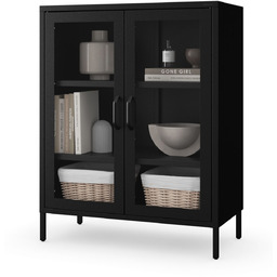 Witryna do salonu GINA modern: czarna (1759)