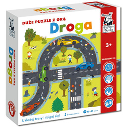 Duże puzzle z grą Droga, gra planszowa, Kapitan