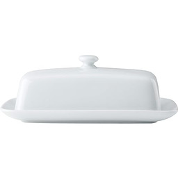 Mikasa Chalk Porcelanowy pojemnik na masło z pokrywką,