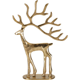 Home Styling Collection Figurka świąteczna renifer, metal, 31,5