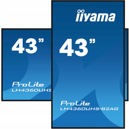Ekran DigitalSignage iiyama LH4360UHS-B2AG 43 Eled Va 4K,
