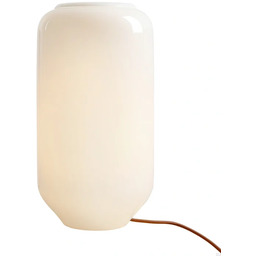 Lampka stołowa Flask M Szklana Mleczna z Terakotowym