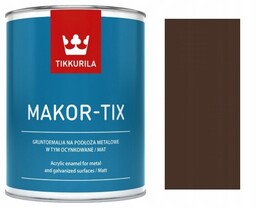 Tikkurila Makor-tix Emalia Na Dach Brąz Czekoladowy 3L