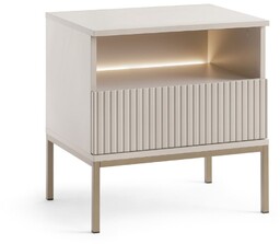 Szafka nocna Sento z oświetleniem LED (S54), kaszmir
