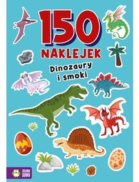 Zielona Sowa Książka z naklejkami 150 naklejek Dinozaury