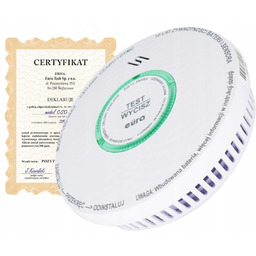 2w1 Czujnik Czadu tlenku węgla i dymu 10lat