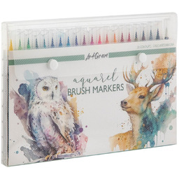 MARKERY AKWARELOWE WODNE MAZAKI FLAMASTRY PISAKI PĘDZELKOWE ZESTAW