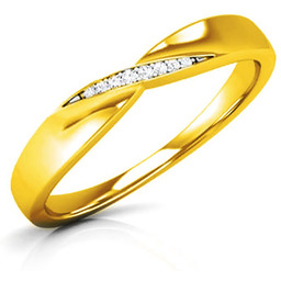 Złota Obrączka Wysadzana Brylantami