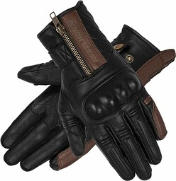 REBELHORN Hunter Rękawice Motocyklowe Męskie Skórzane Ochraniacze Kostek