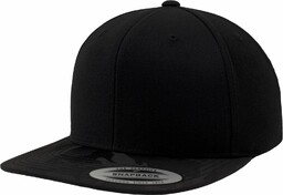 Flexfit Unisex Camo Visor Snapback czapki, Black Camo,