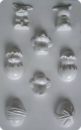 Forma do odlewów gipsu, pisanki kurczaczki 3D, 4
