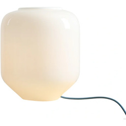 Lampka stołowa Flask L Szklana Mleczna z Szafirowym