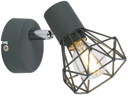 Lumes Szary metalowy kinkiet - K522-Gemon