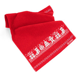 Greno Ręcznik Xmas Mess Ciastek Czerwony