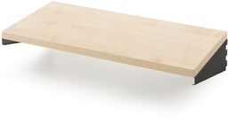 Ławka TRÅD, 600 mm, ciemnoszary, brzoza