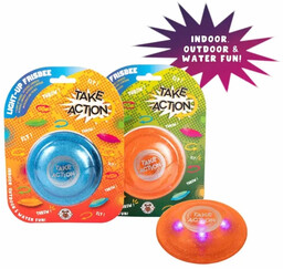 Frisbee kieszonkowe świecące 1 szt. mix - TRENDHAUS
