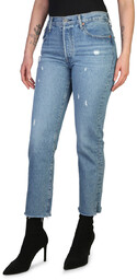 Dżinsy marki Levis model 501_CROP. Kolor Niebieski, Odzież