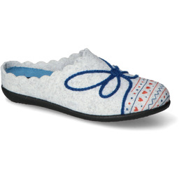 Kapcie Neles S20-27333 Szare/Niebieskie