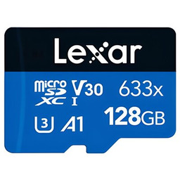 Lexar 128GB microSDXC High-Performance 633x UHS-I C10 A1