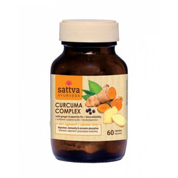 Curcuma Complex Kurkuma z imbirem i piperyną, Sattva,