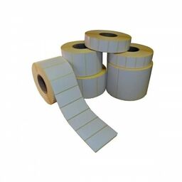 Etykiety termiczne 70x30 białe na rolce gilza 40mm