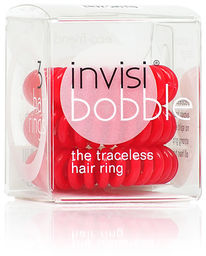 Invisi Bobble Raspberry Red Czerwone gumki do włosów