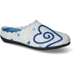 Kapcie Neles S24-27333 Szare/Niebieskie