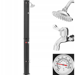 Prysznic ogrodowy turystyczny solarny z termometrem 35 l