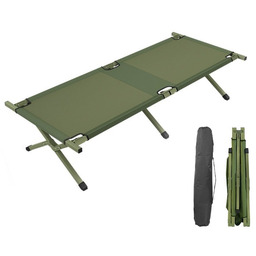 Łóżko polowe turystyczne składane kanadyjka obozowa