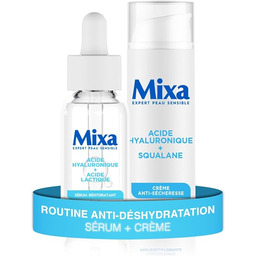 Mixa - rutynowe serum koncentrat nawilżający + krem