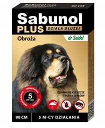 SABUNOL Plus Obroża 90cm przeciw kleszczom i pchłom