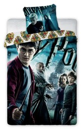 Pościel bawełniana 160x200 Harry Potter 001 turkusowa młodzieżowa