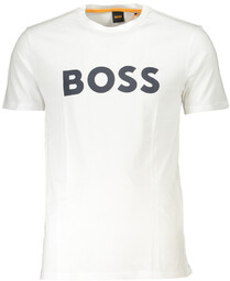 BIAŁY T-SHIRT MĘSKI Z KRÓTKIM RĘKAWEM HUGO BOSS