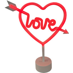 Stolikowa lampka dekoracyjna Neon FM-JNL01 Zumaline LED love