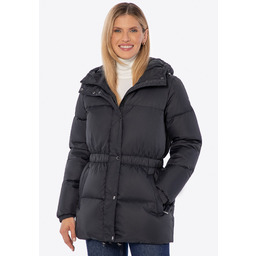 Damska kurtka z naturalnym puchem czarna