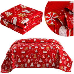 Narzuta 170 x 210 Tłoczona Świąteczna Levent 3237