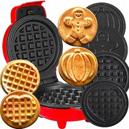 Gofrownica Mini Gofry Mocna Nieprzywierajaca 8 Płytek 4