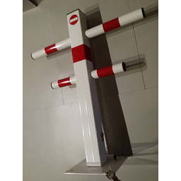 BLOKADA PARKINGOWA JEŻYK BIAŁO-CZERWONA NA KLUCZYK (9) -