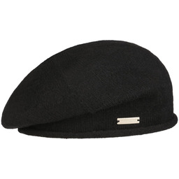 Beret Baskijski Maresa by Seeberger, czarny, One Size