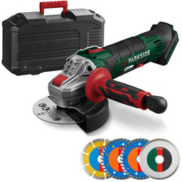 Akumulatorowa szlifierka kątowa Parkside tarcze diamentowe 125mm Pwsa