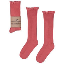 Mama''s feet Podkolanówki Mono Baby Koral 4-6 lat