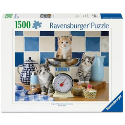 Erwachsenenpuzzle 1500 Teile - Kätzchen in der Küche