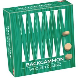 TACTIC Gra strategiczna Wooden Classic Backgammon 14026