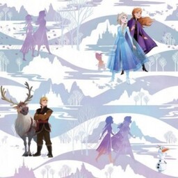tapeta Kraina Lodu Frozen disney 108238 biała