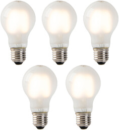 LUEDD Zestaw 5 żarówek LED E27 Filament przydymione
