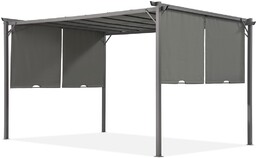 Antracytowa pergola tarasowa Sevilla 3x4m Garden Point
