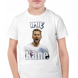 Koszulka personalizowana biała dziecięca Harry Kane Bayern Monachium
