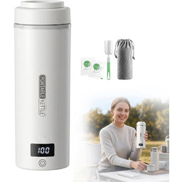Czajnik elektryczny podróżny 500 ml stal 316 LCD