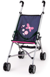 Bayer, Wózek spacerówka dla lalki, Buggy, różowo-niebieski, 30113AA
